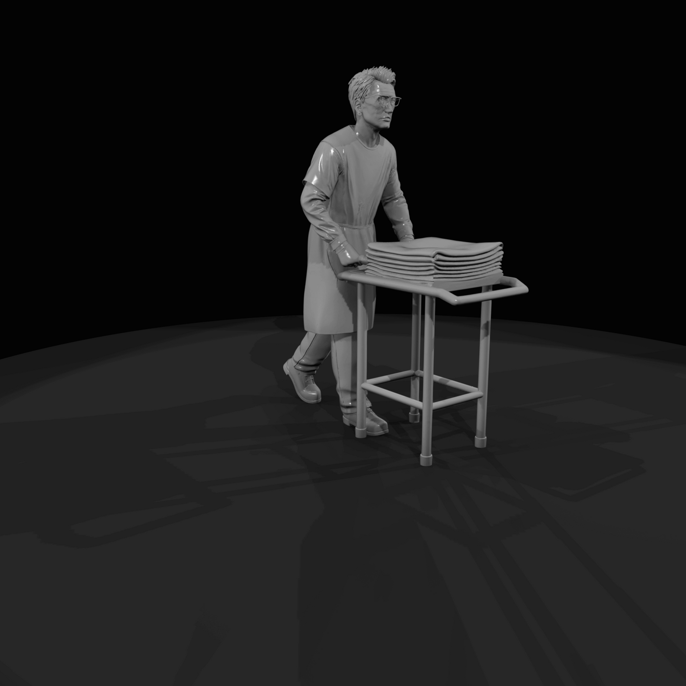 Crime Scene Coroner Assistant Noah (early 2010s)