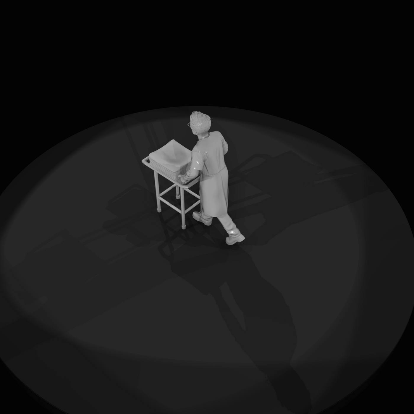 Crime Scene Coroner Assistant Noah (early 2010s)
