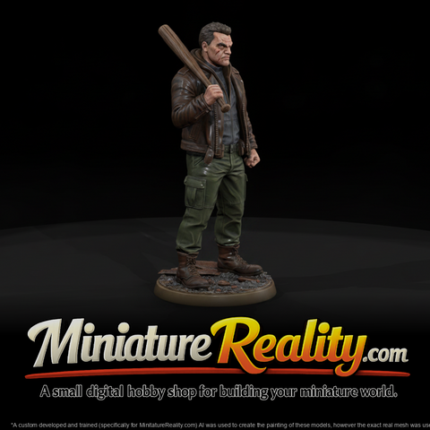 Tough Guy Loan Shark Enforcer miniature, three-quarter view