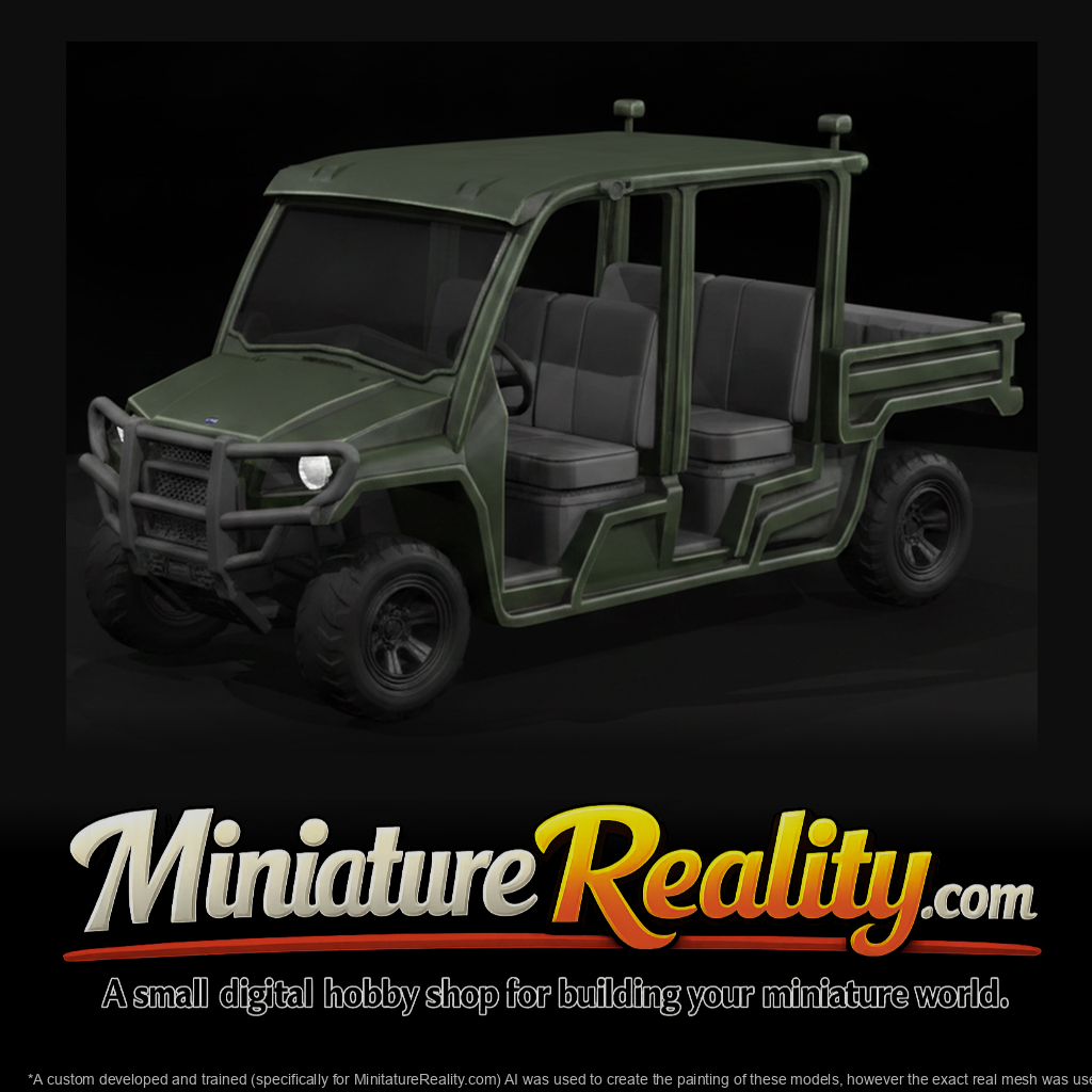 Crossover Utility Vehicle miniature, three-quarter view