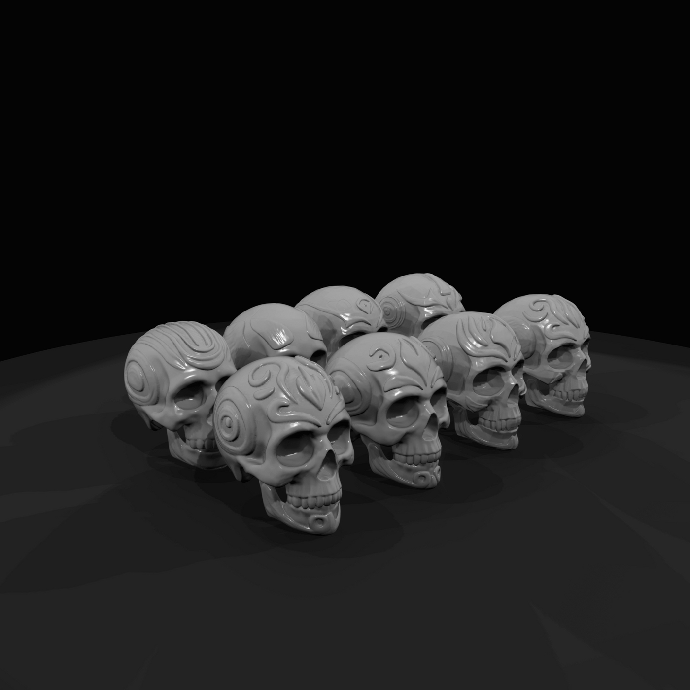 Decorated Skulls (estimated)
