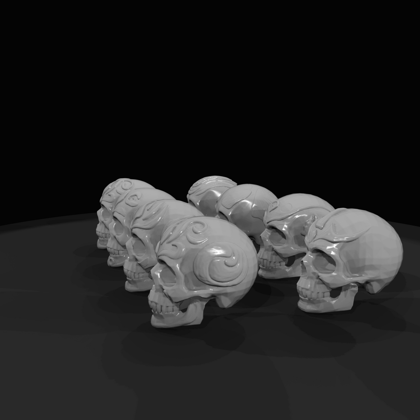 Decorated Skulls (estimated)