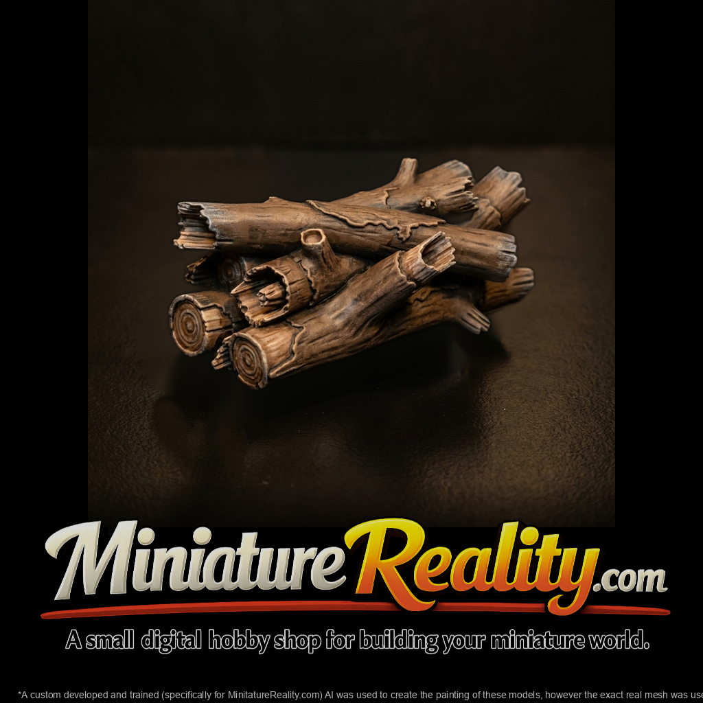Detailed sculpted firewood log pile 3d model peyd8PDy