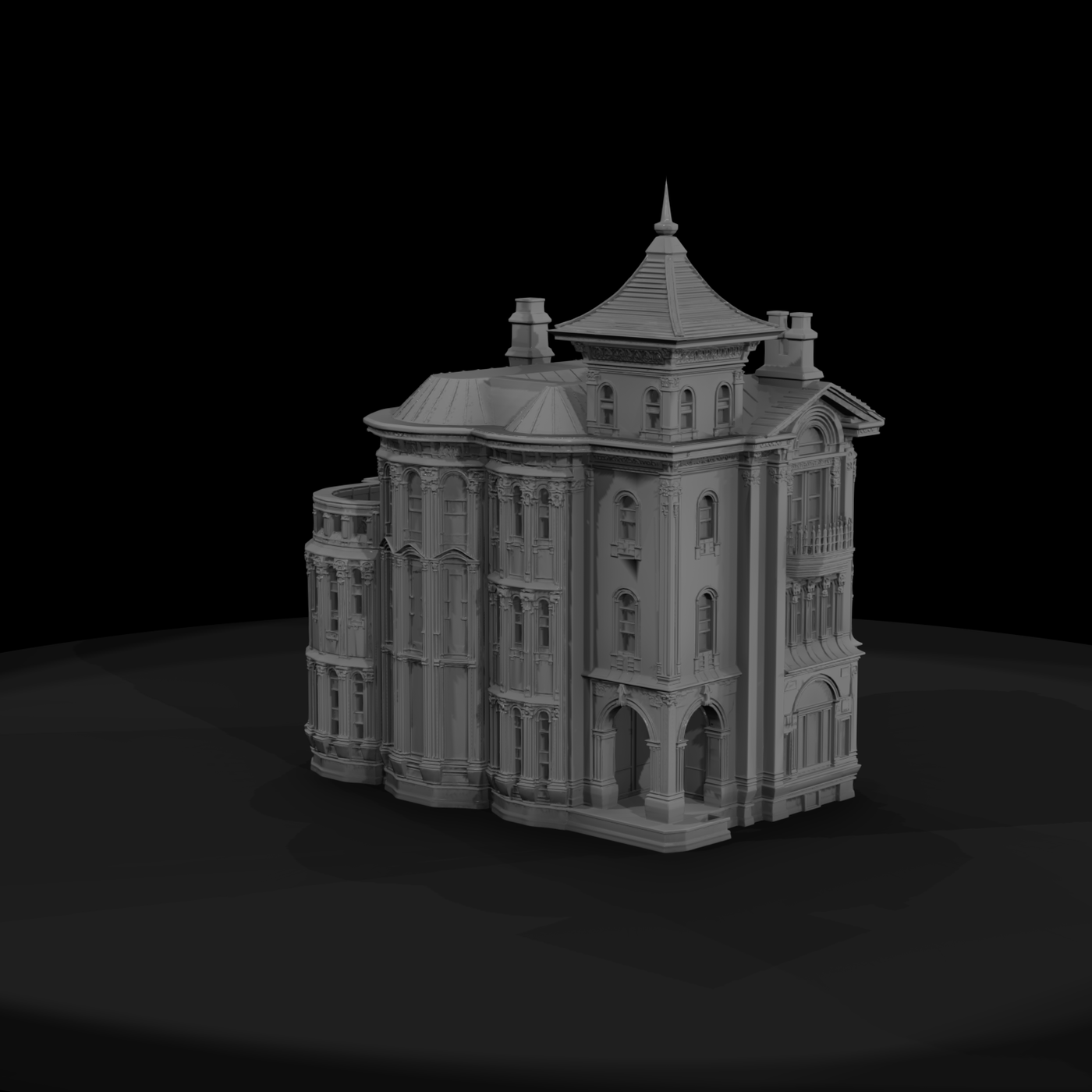 Victorian Mansion Model — & Layouts