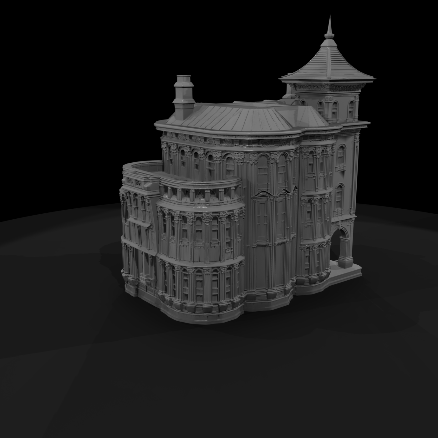 Victorian Mansion Model — & Layouts