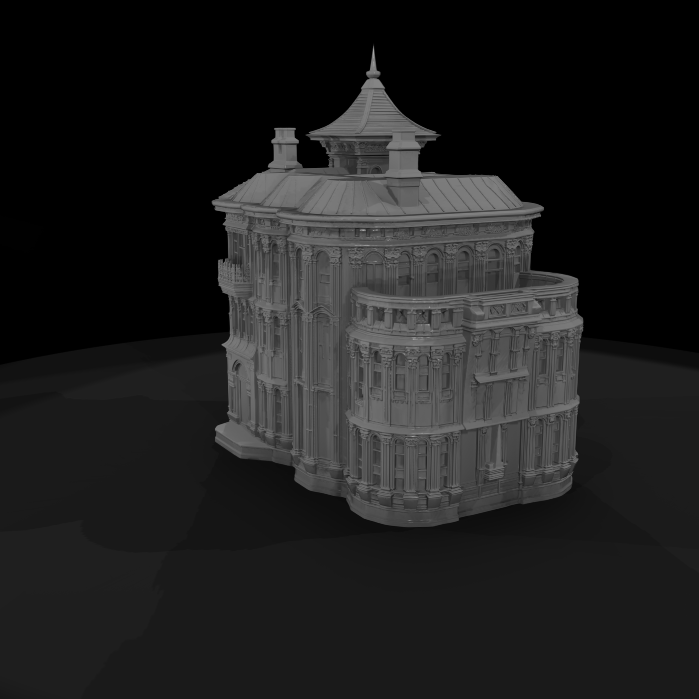 Victorian Mansion Model — & Layouts