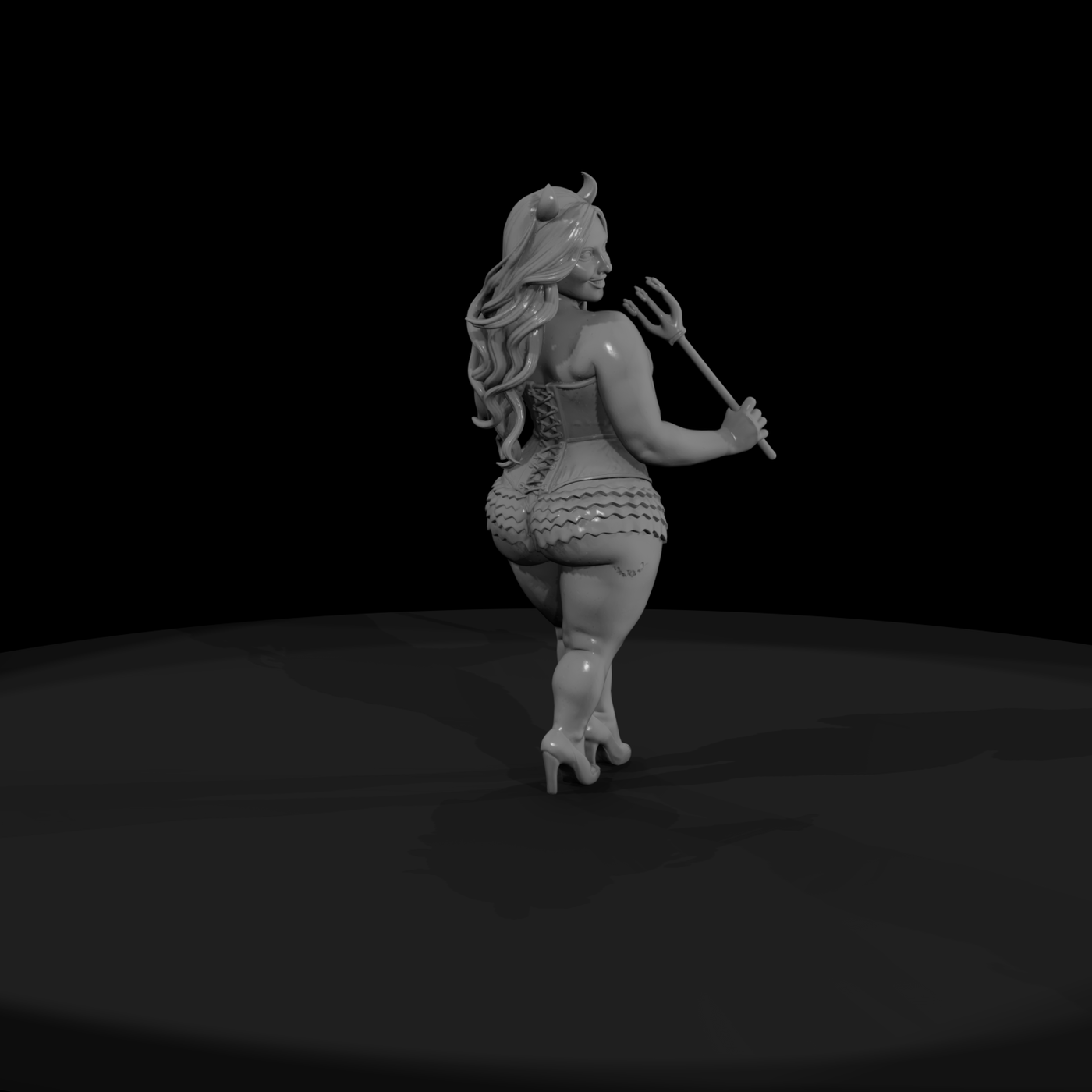Devil Pinup Figure