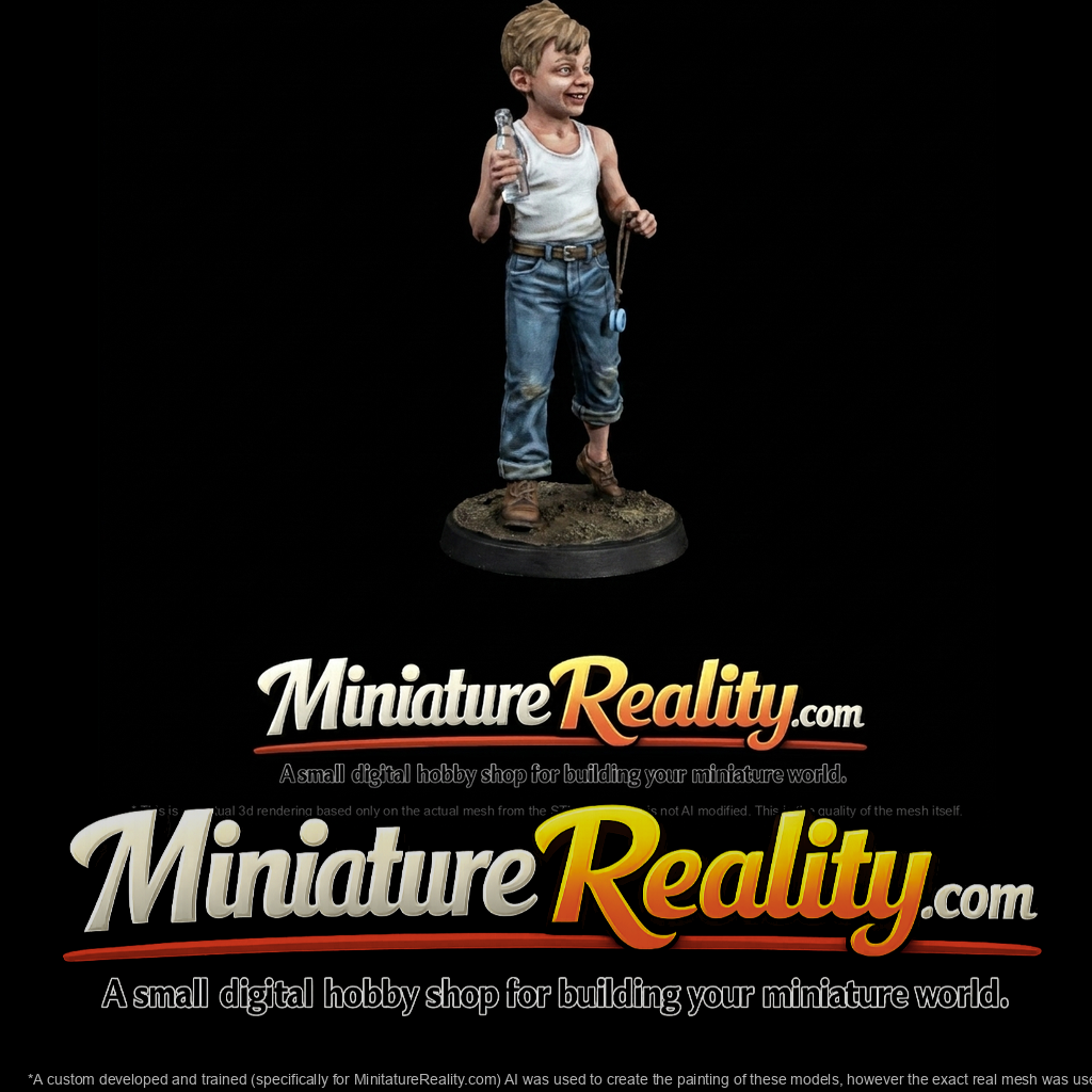 digital 3D sculpt intended for 3D printing (resin/plastic figurine)