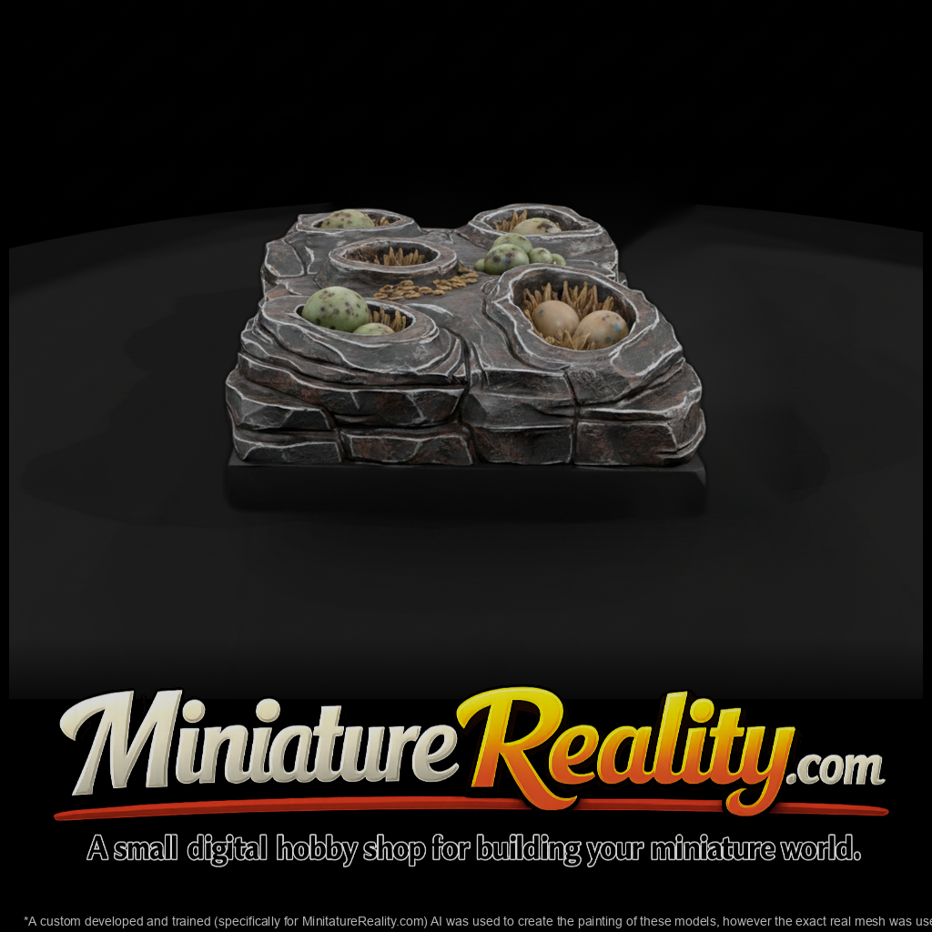 Dinosaur Nest Rocky Terrain Base
