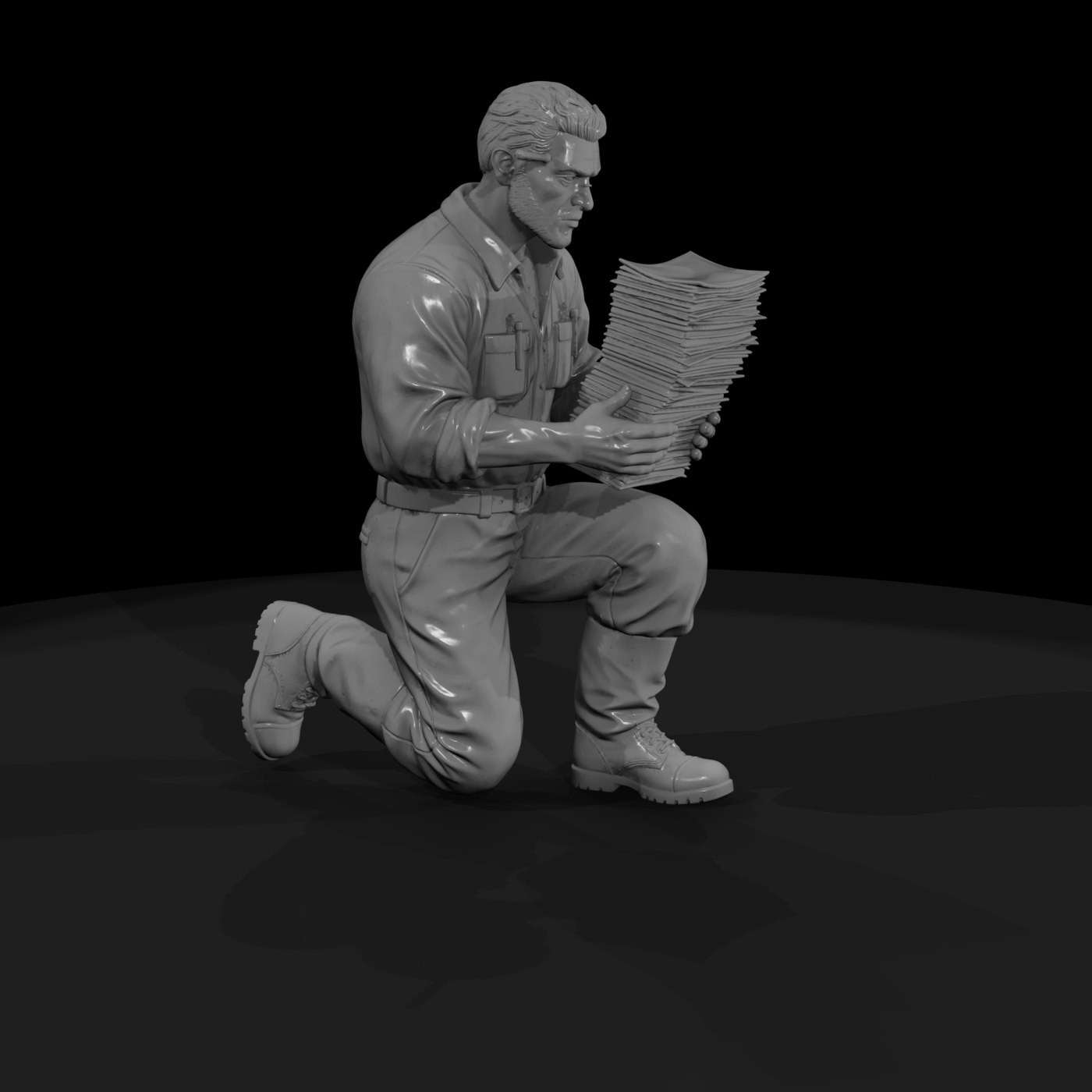 Dock Workers Figure Group
