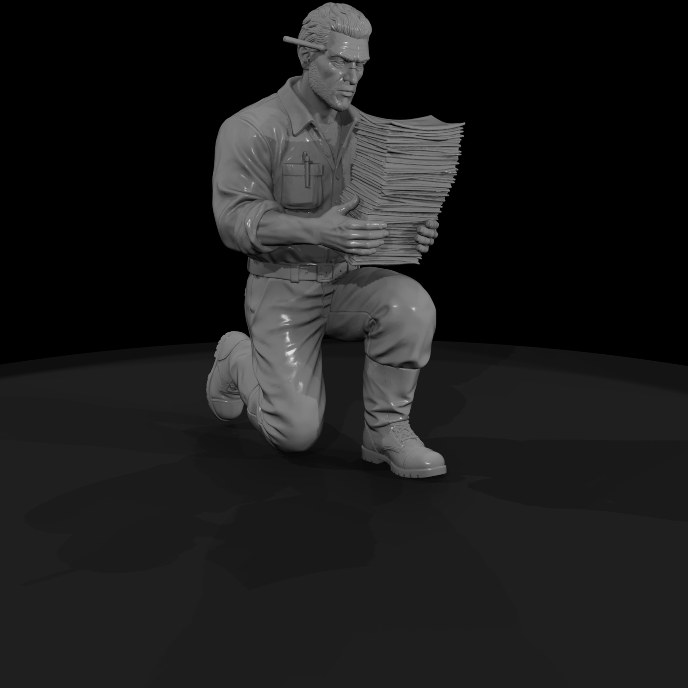Dock Workers Figure Group