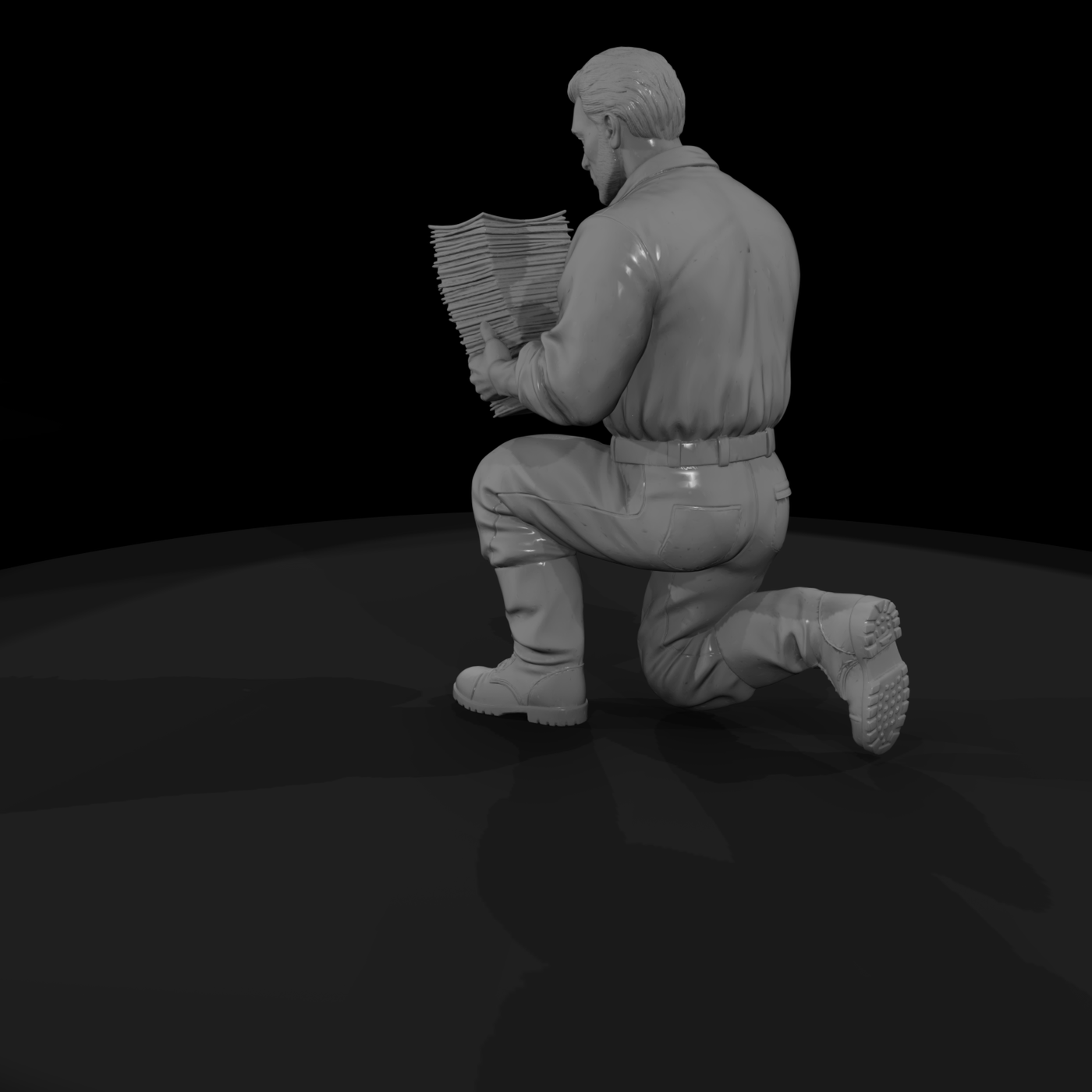 Dock Workers Figure Group