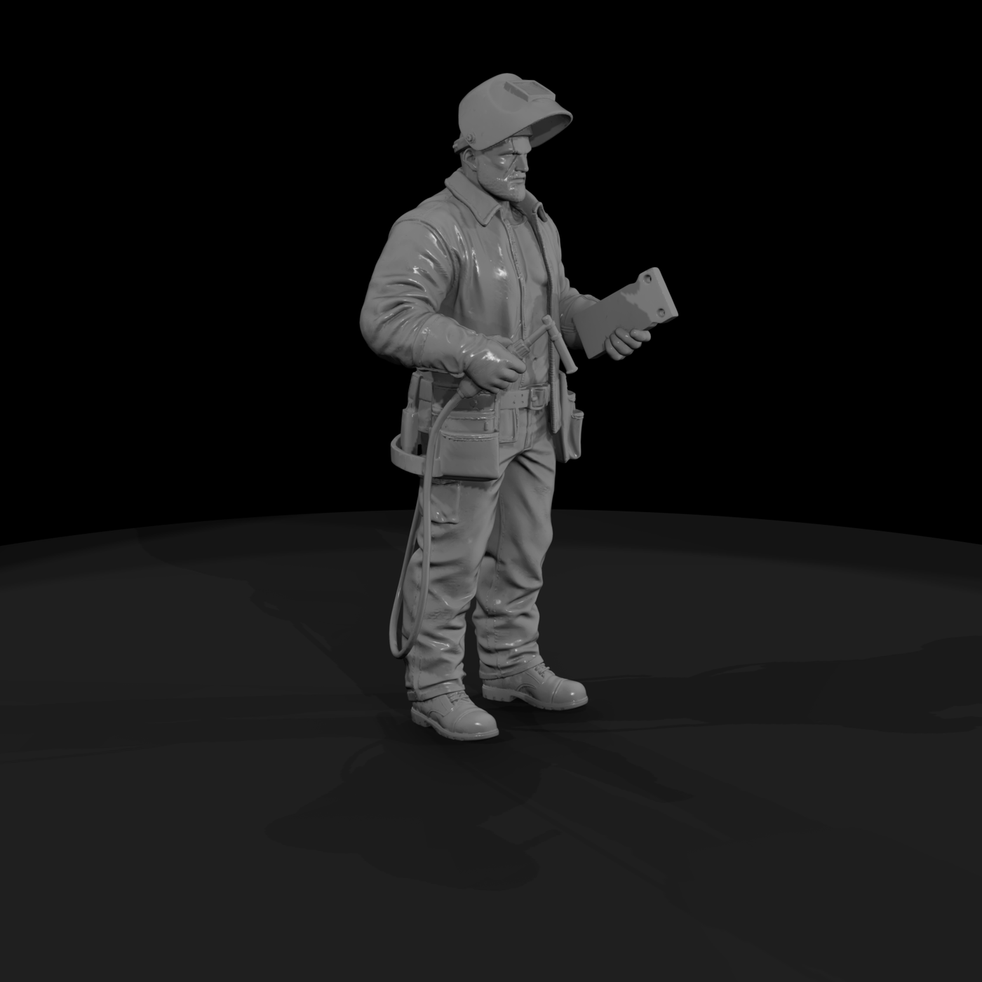 Dock Workers Group Figure
