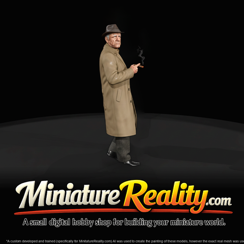 Elderly Bootlegger — 1940s Male Miniature