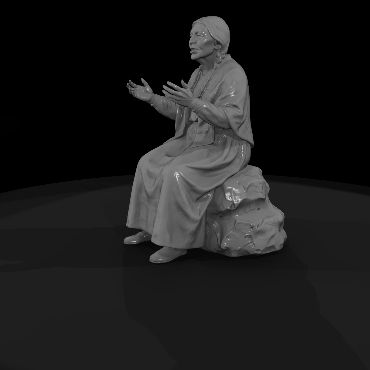elderly woman storyteller