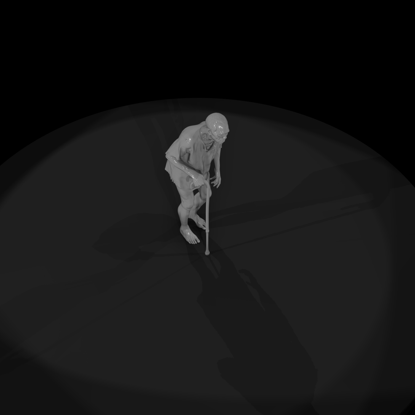 elderly zombie