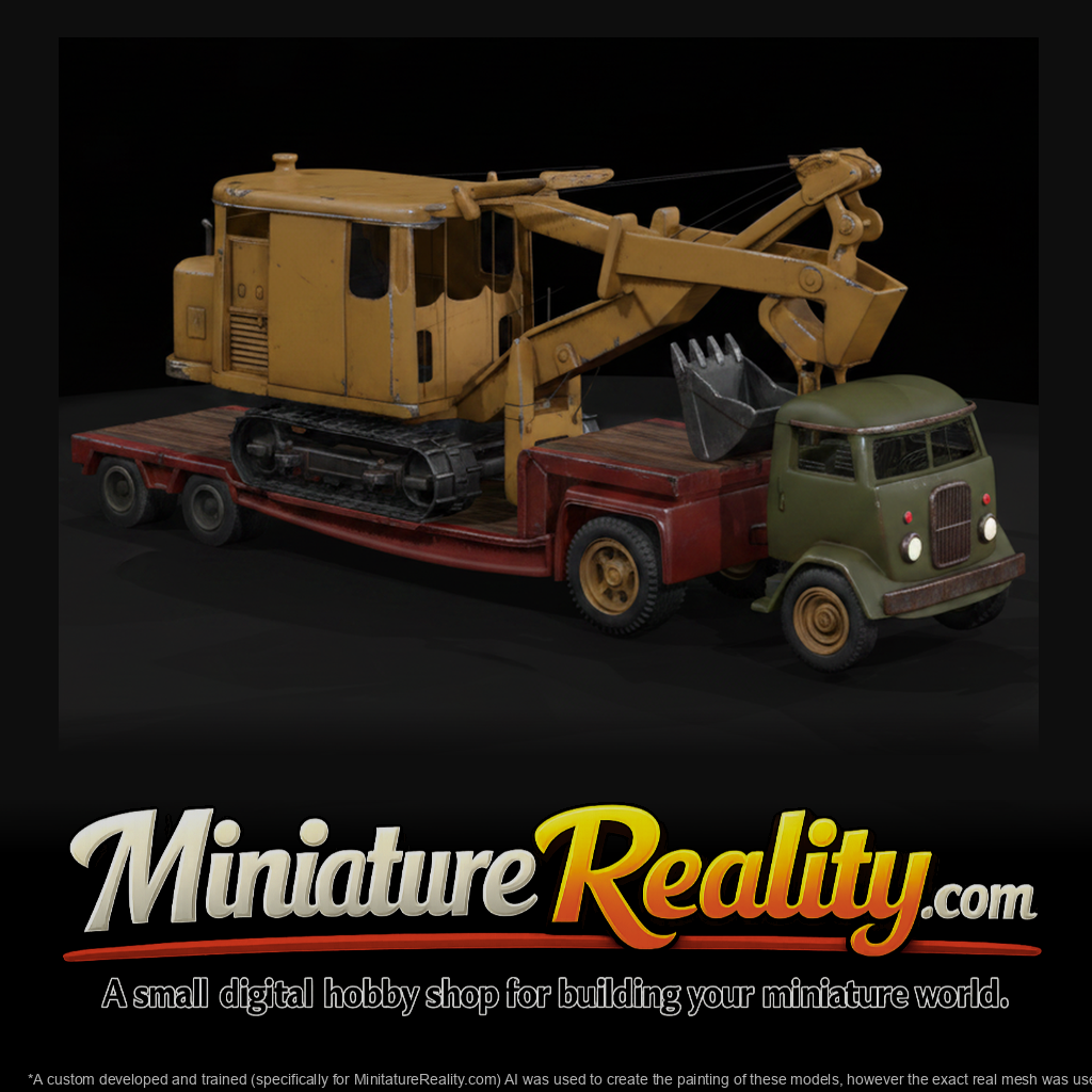 excavator-on-lowboy-trailer-scale-model-862383