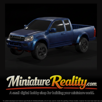 Extended cab pickup truck 3 miniature, three-quarter view — thumbnail 2