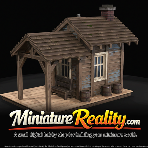 Wooden Cabin With Porch (estimated)