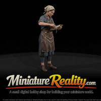 Loom Operator Textile Mill miniature, three-quarter view — thumbnail 1