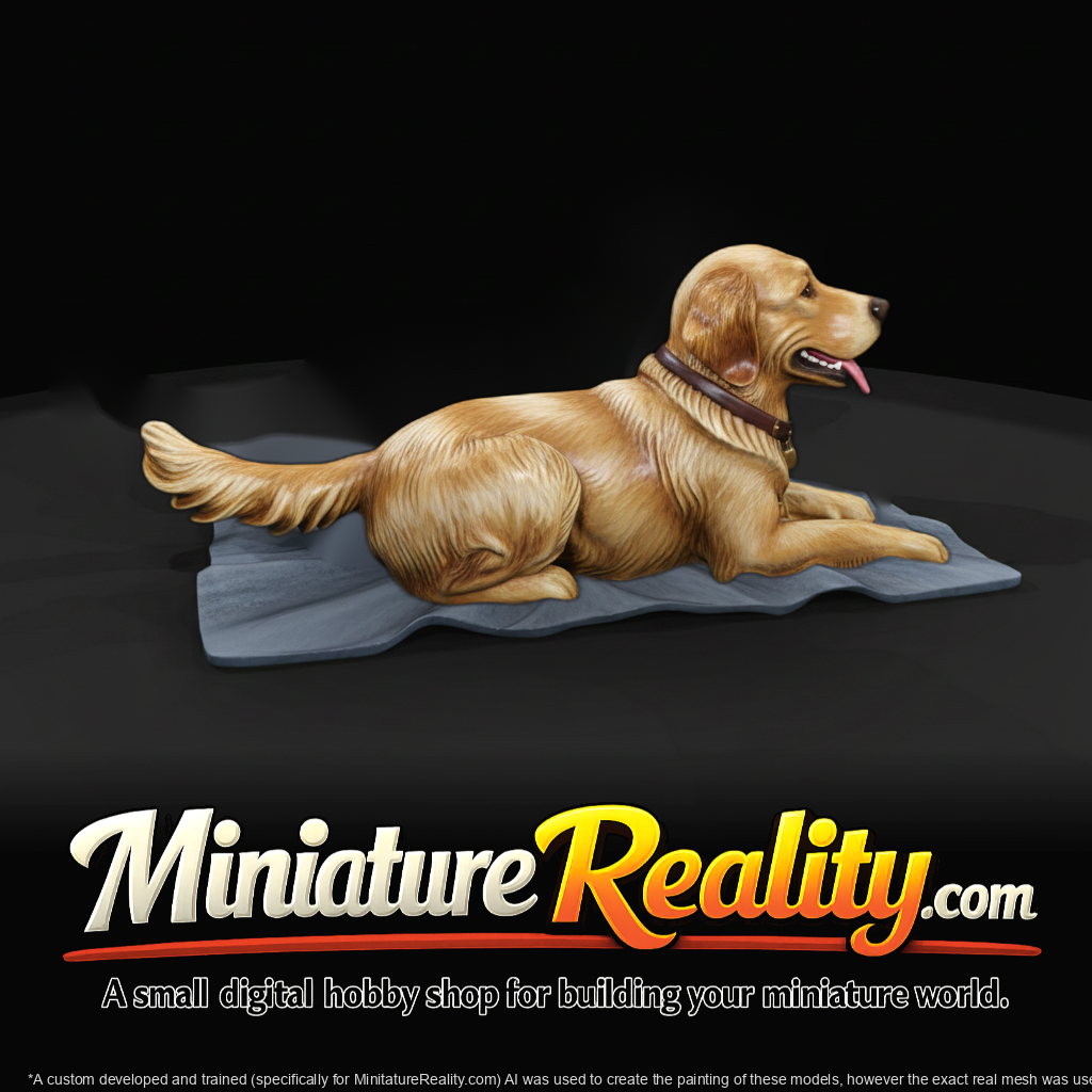 Family Dog — Lying Pose Miniature