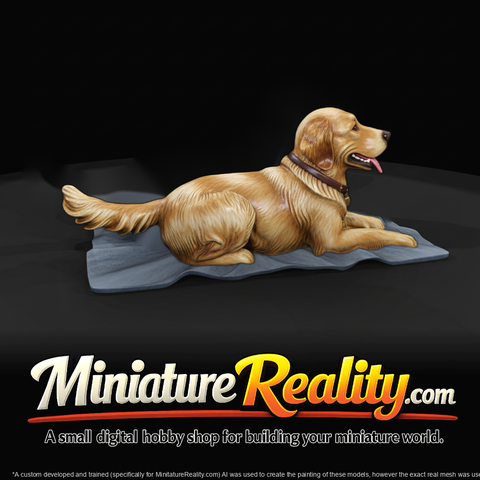 Family Dog — Lying Pose Miniature