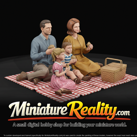 family with picnic