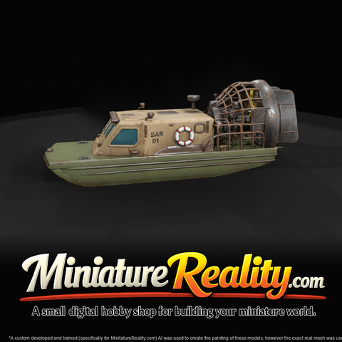 Fanboat (Airboat) 3D Printable Model (Airboat) 3D Printable Model