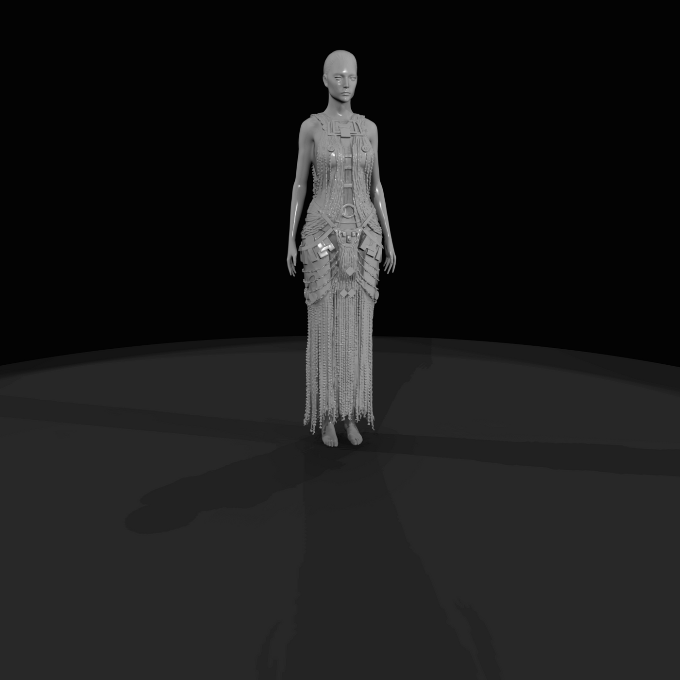 Fashion Model Figure (estimated) — Female