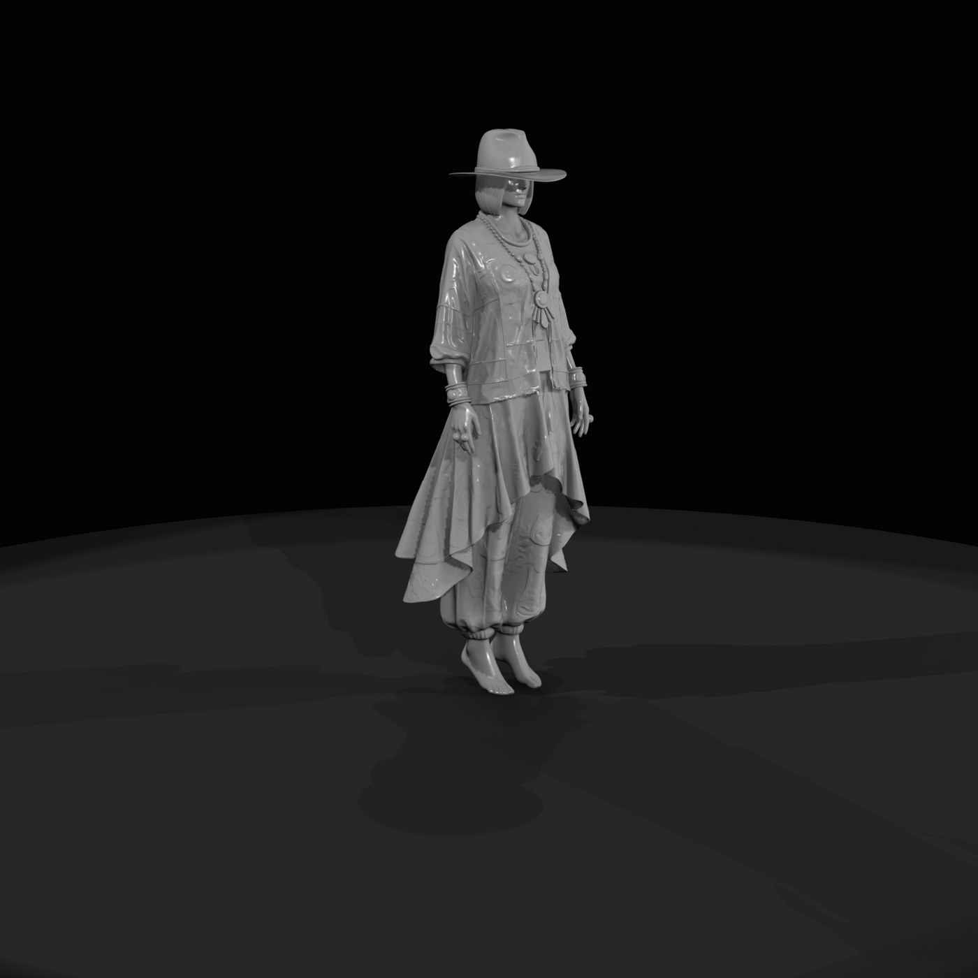 Fashion Model Figure (estimated) — Female