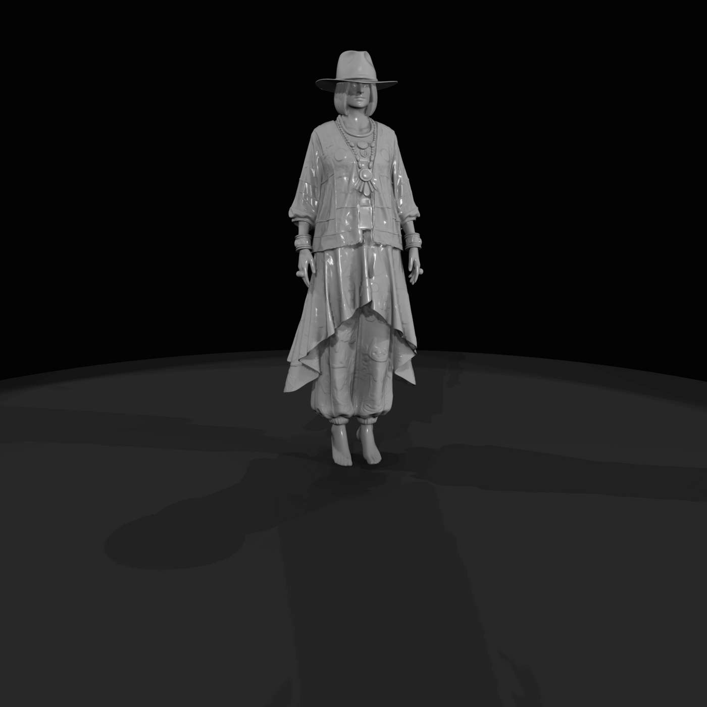 Fashion Model Figure (estimated) — Female