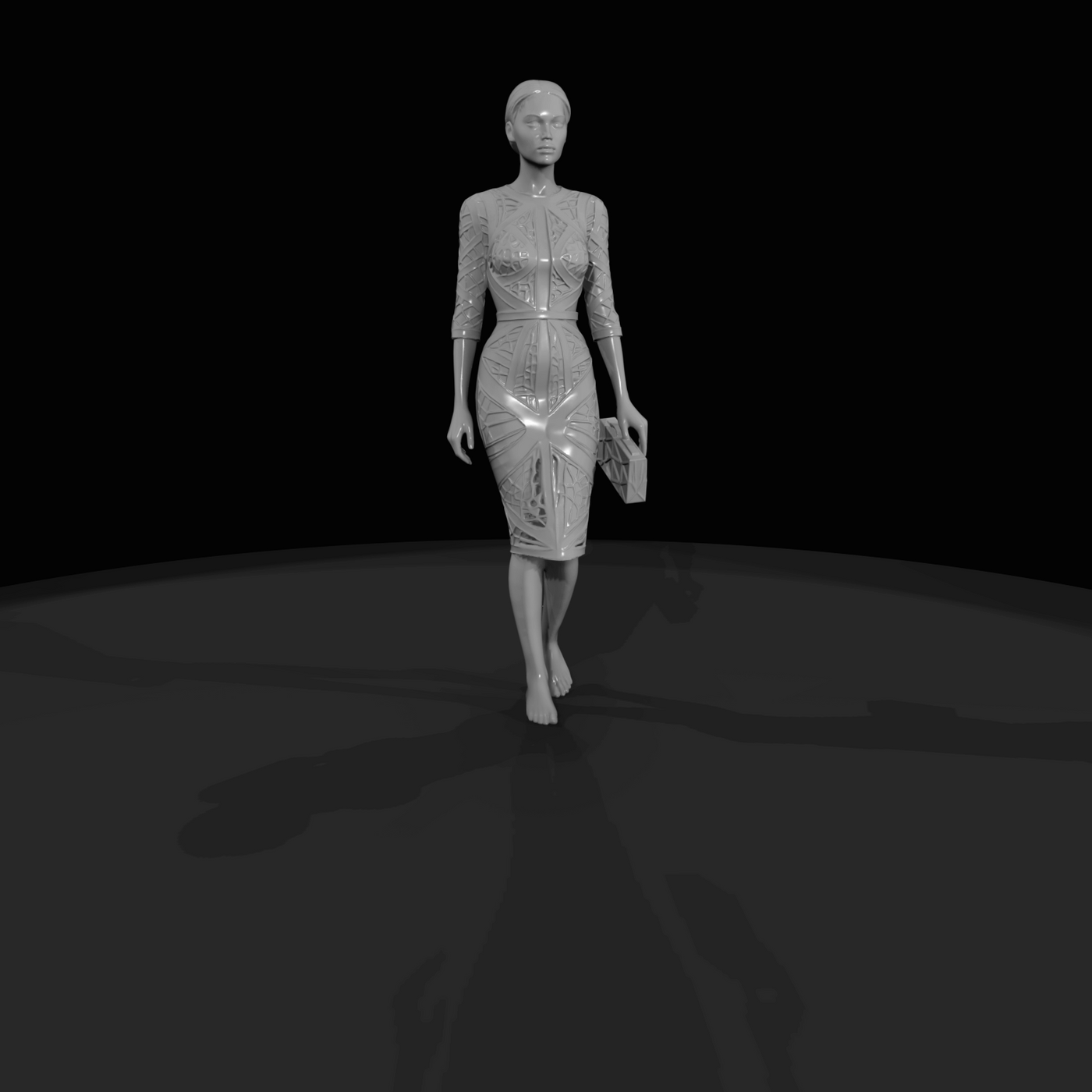 Fashion Model Figure (estimated) — Female
