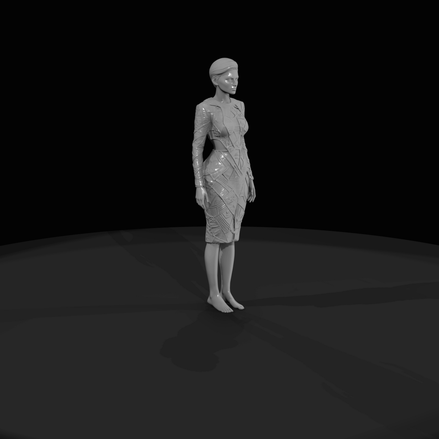 Fashion Model Figure (estimated) — Female