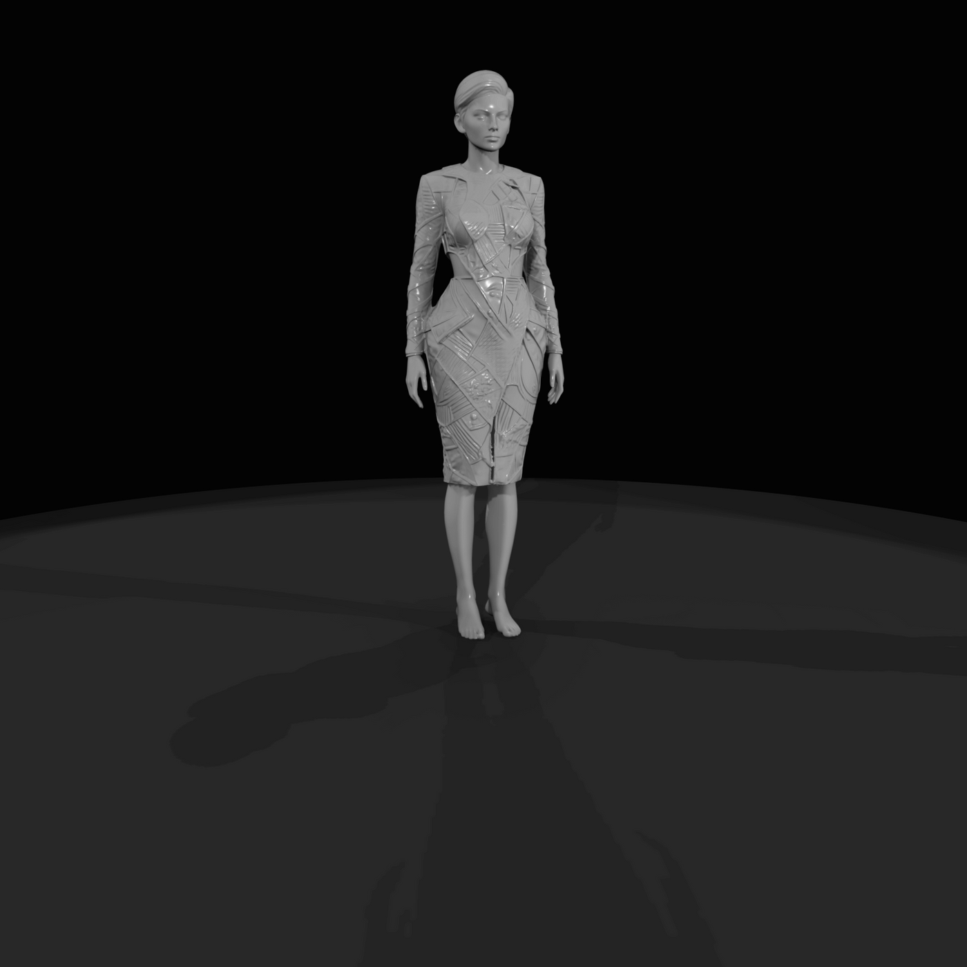 Fashion Model Figure (estimated) — Female