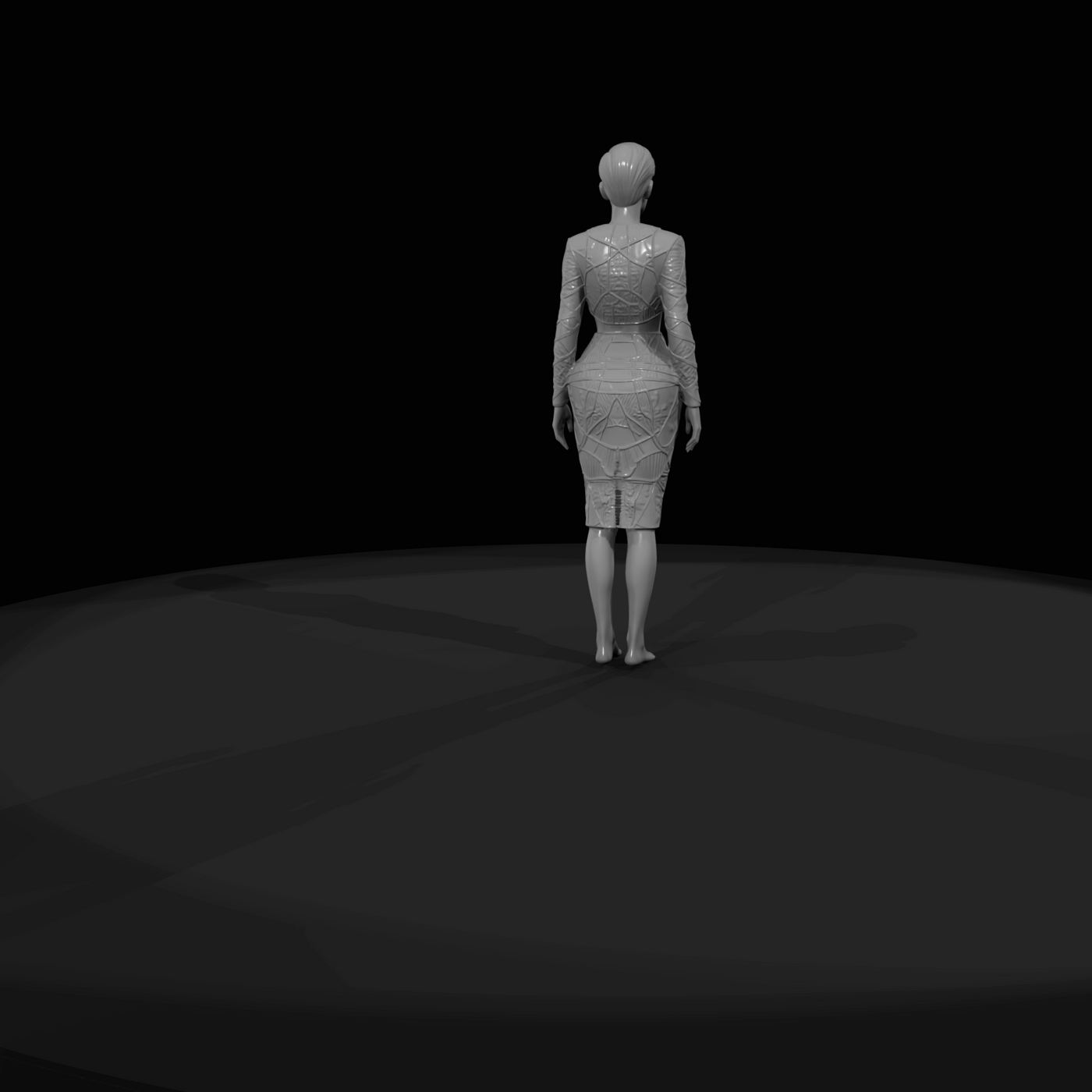 Fashion Model Figure (estimated) — Female