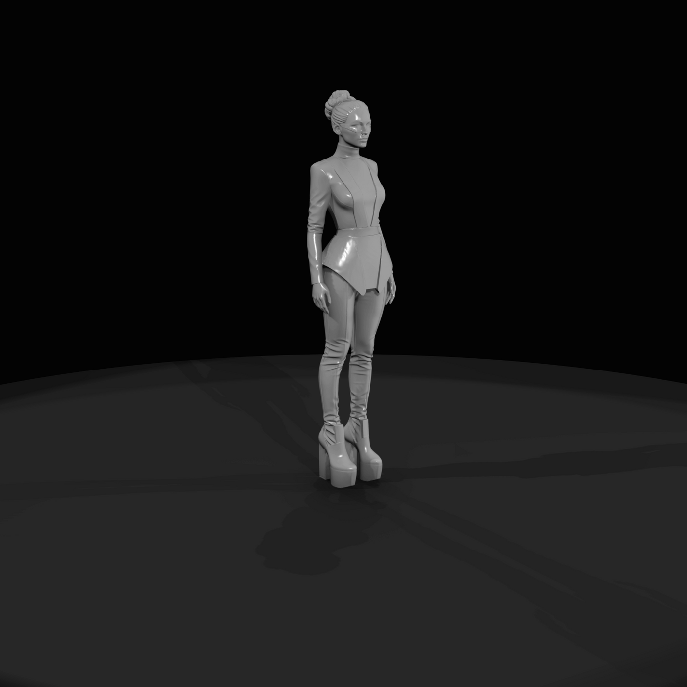 Fashion Model Figure (estimated) — Female