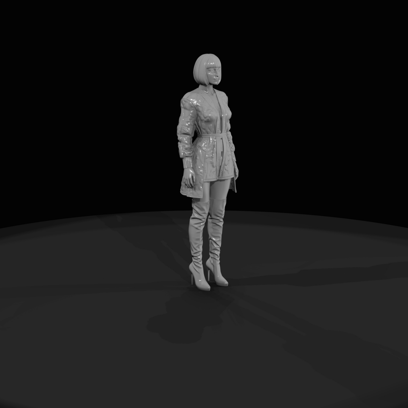 Fashion Model Figure (estimated) — Female
