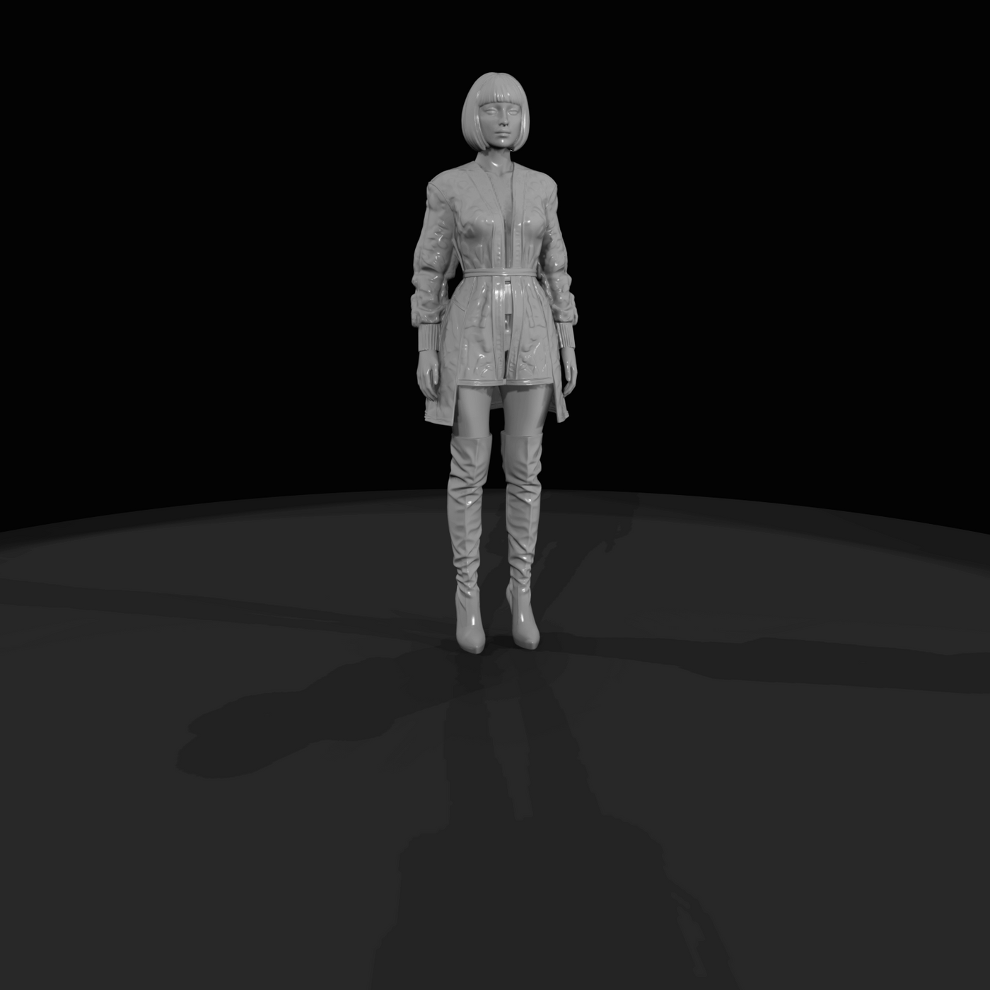 Fashion Model Figure (estimated) — Female