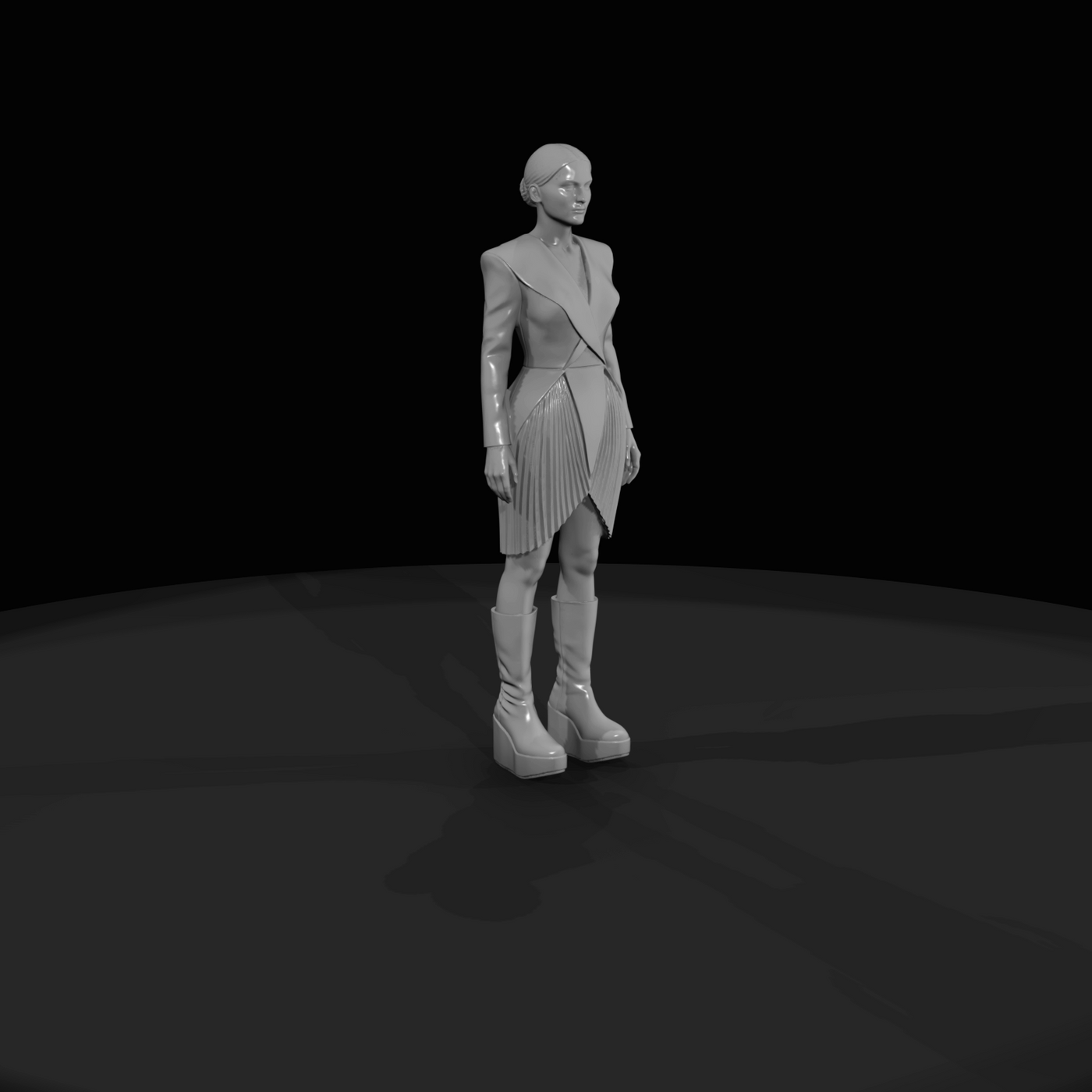 Fashion Model Figure (estimated) — Female