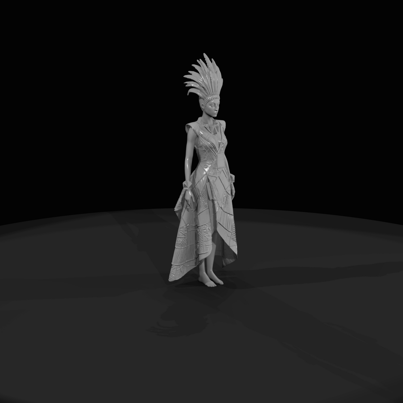 Fashion Model Figure (estimated) — Female