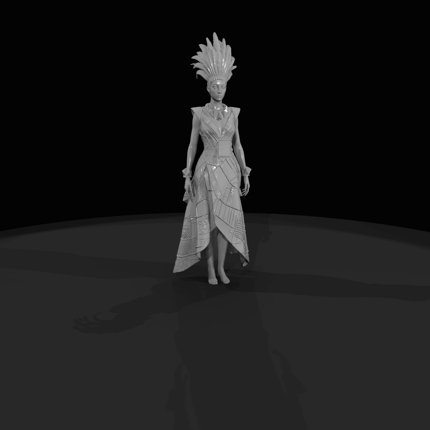 Fashion Model Figure (estimated) — Female