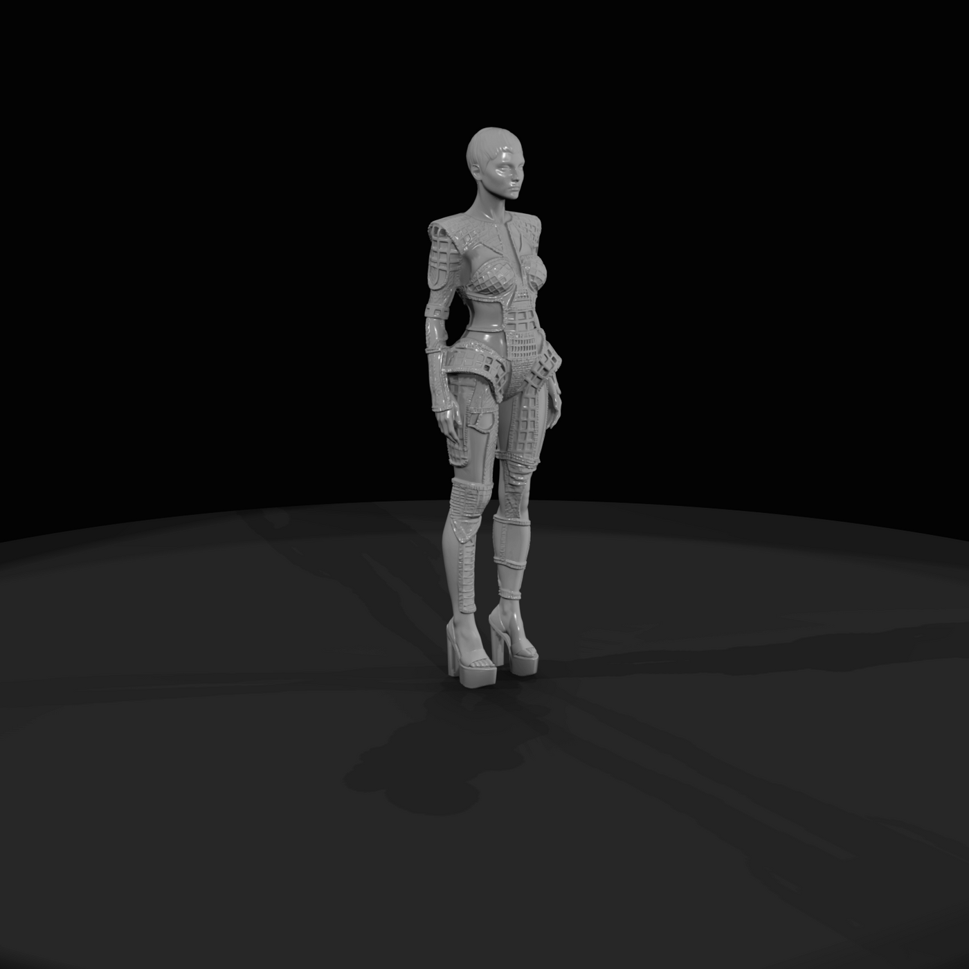 Fashion Model Figure (estimated) — Female