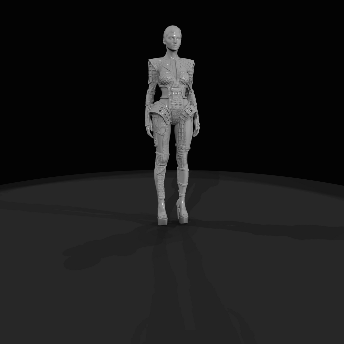 Fashion Model Figure (estimated) — Female