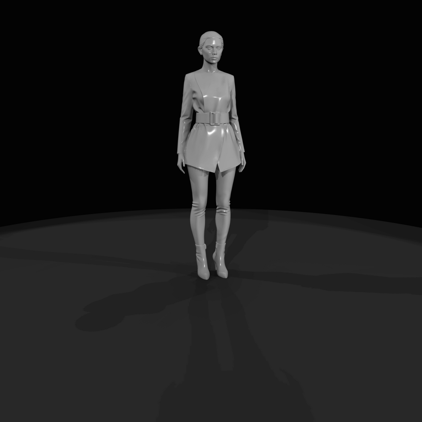 Fashion Model Figure (estimated) — Female