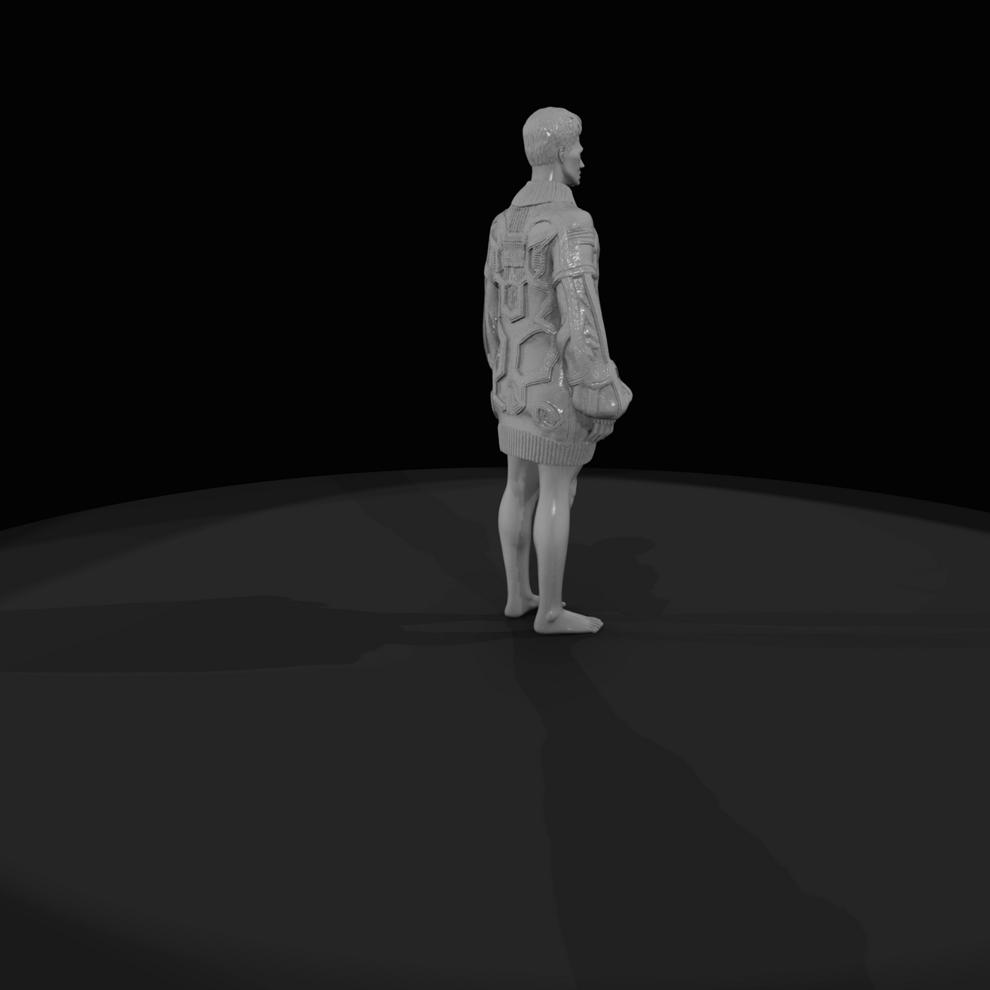 Fashion Model Figure (estimated) — Male In