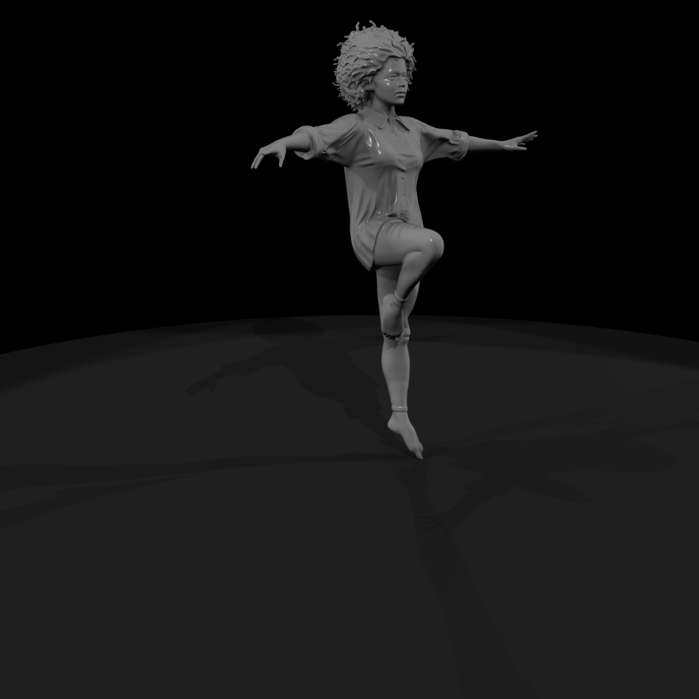 female breakdancer