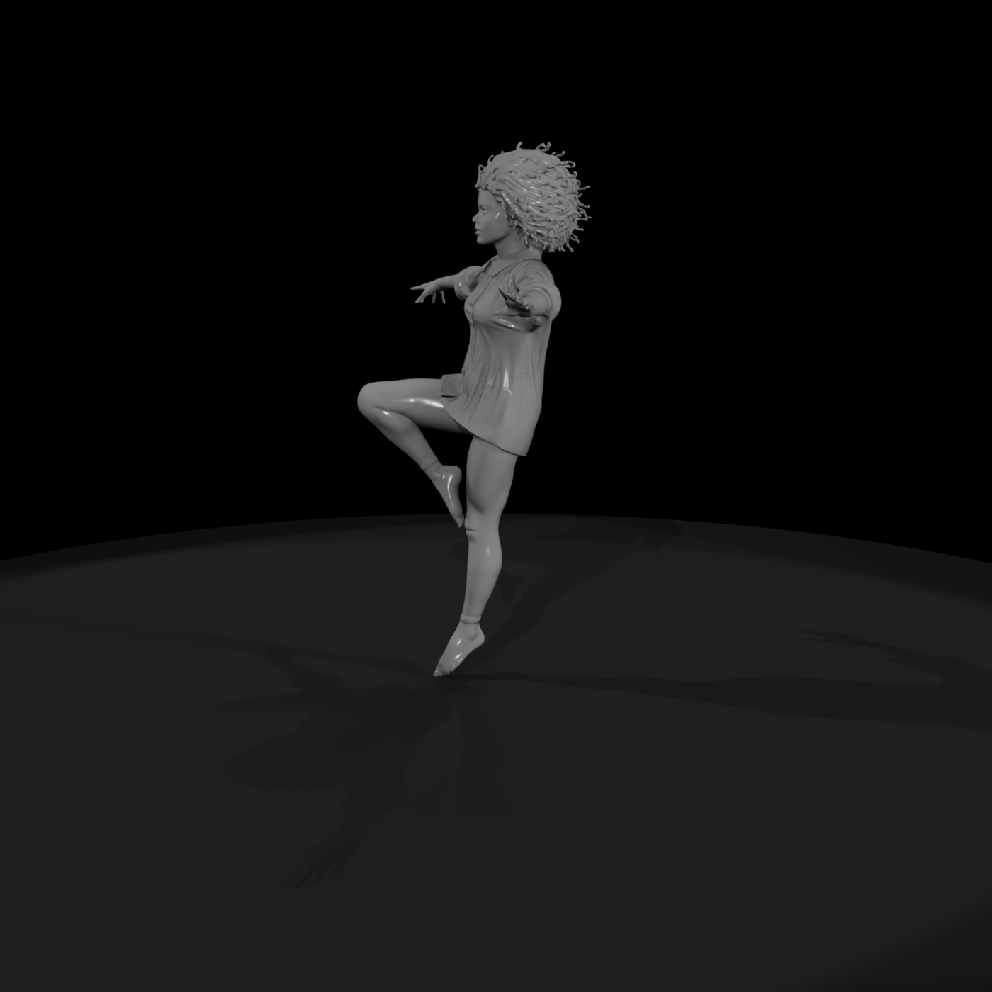 female breakdancer
