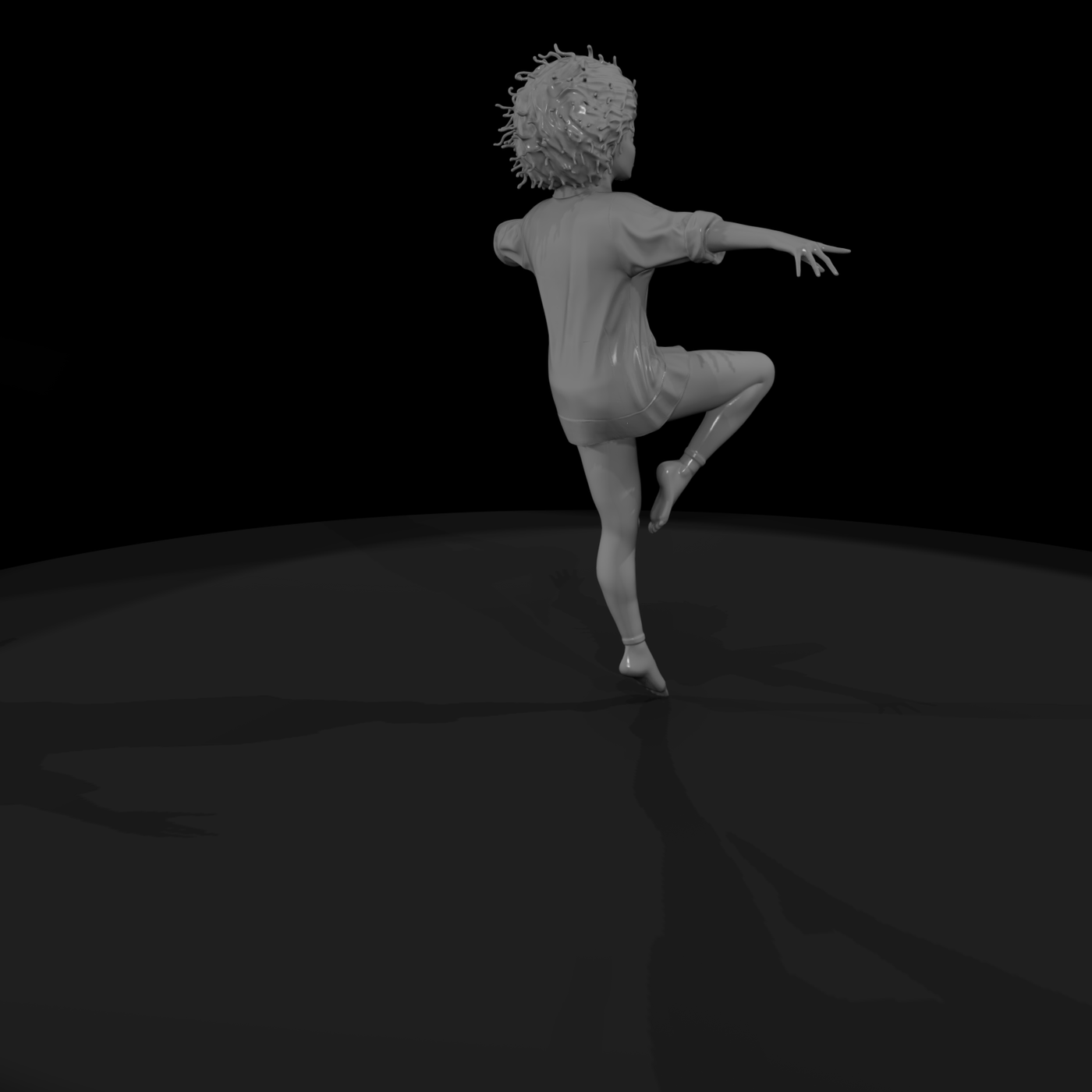 female breakdancer