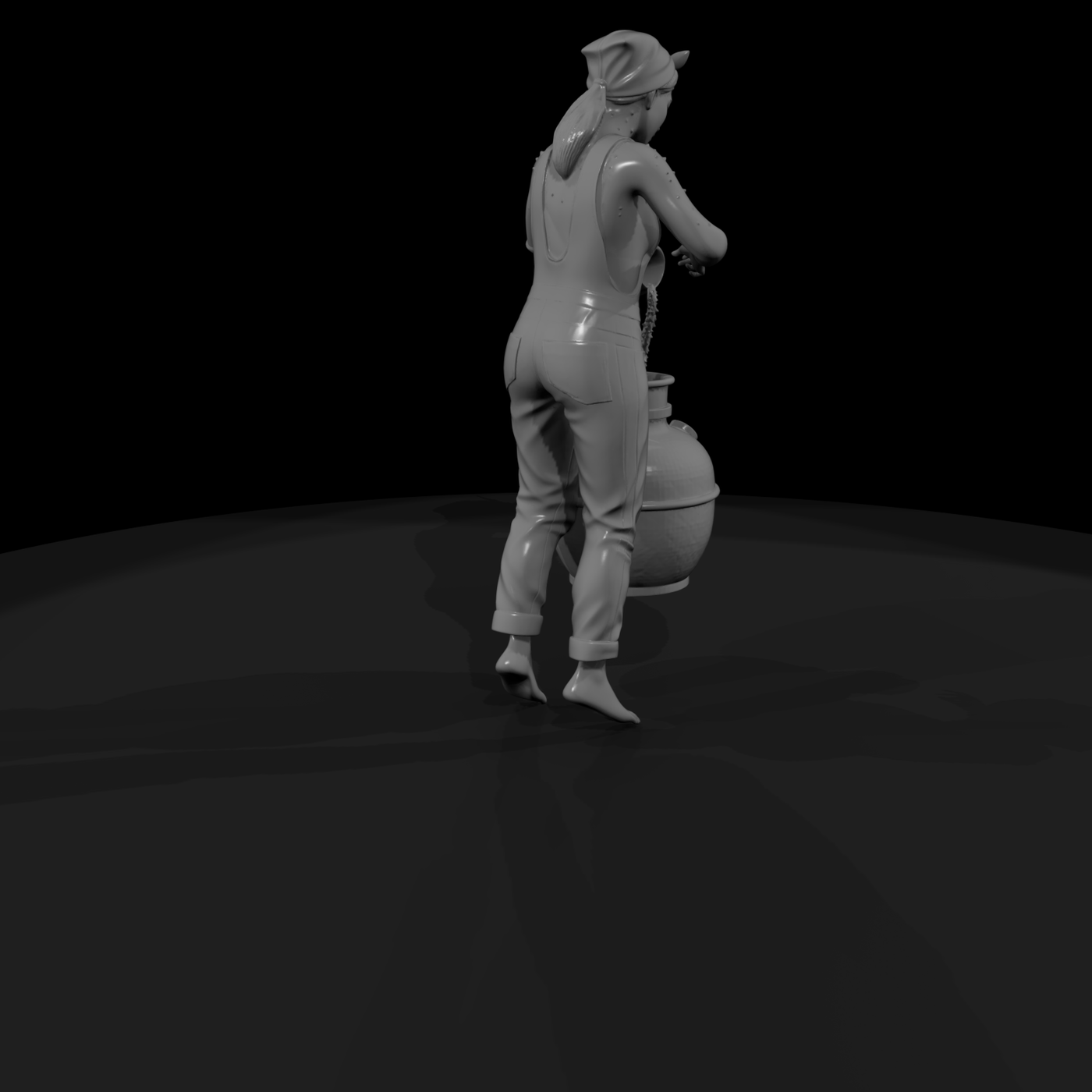 female distillery worker