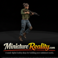 Female Survivor miniature, three-quarter view — thumbnail 3